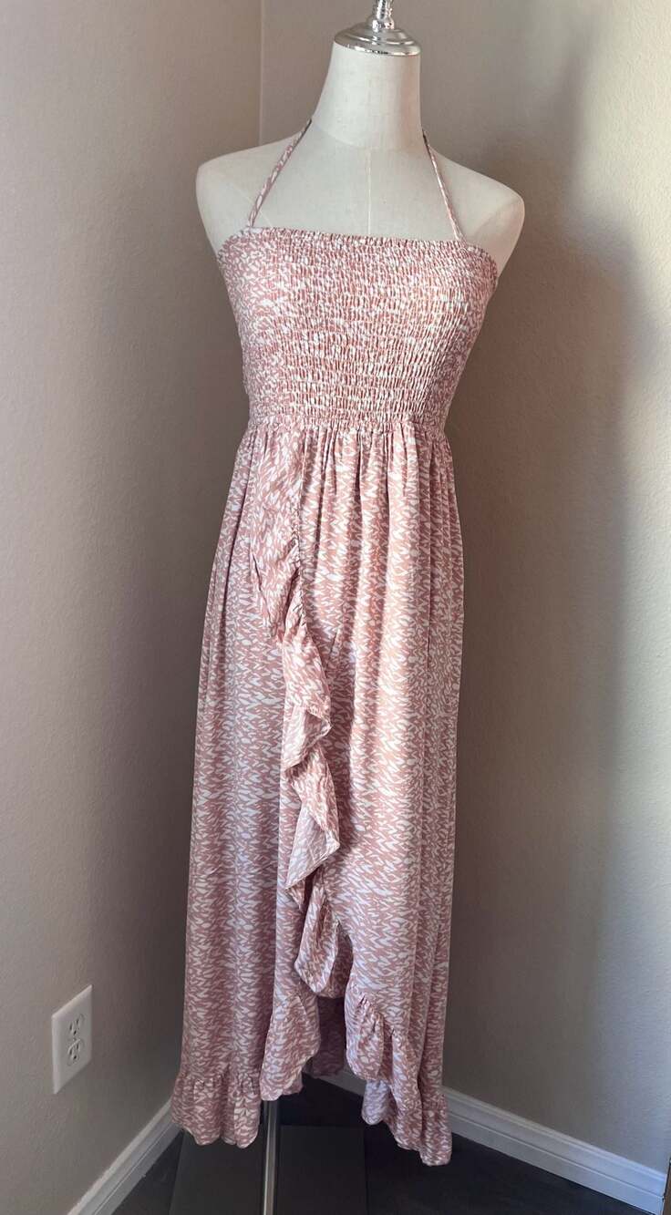 Shop Neighbor By In The Beginning  Smocked Halter Maxi Dress